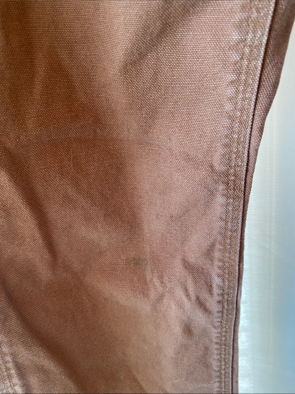 Kids Carhartt canvas carpenter work pants size 10 Brown color - Picture 4 of 8